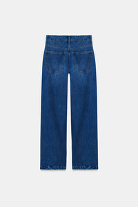 Sequin-Embroidered Crop Leg Jeans