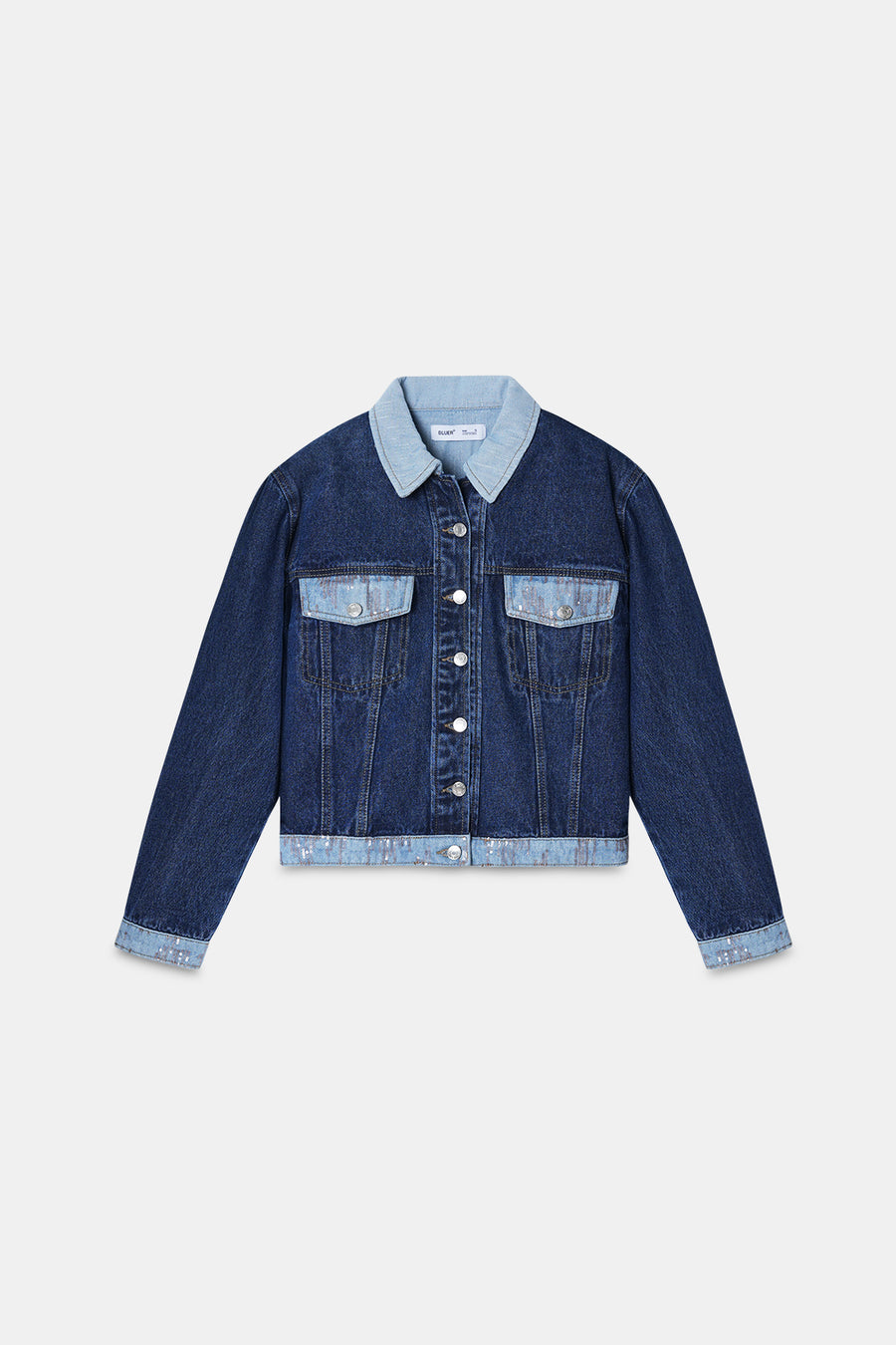 Sequin Patch Denim Jacket