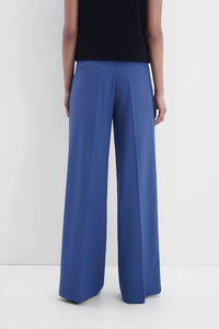 Slate Blue High-Rise Tailored Trouser