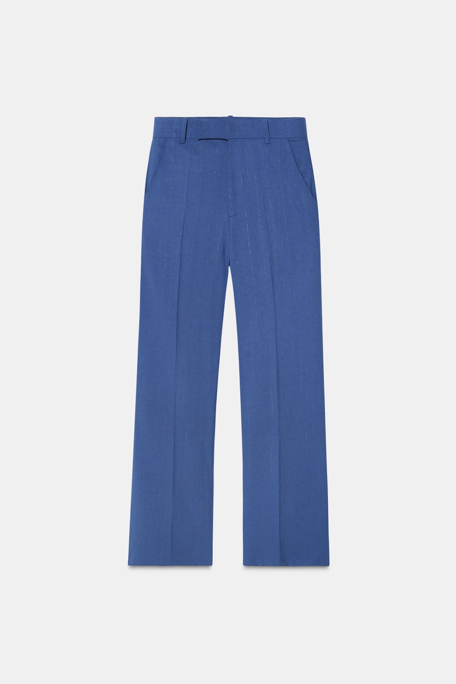 Slate Blue High-Rise Tailored Trouser