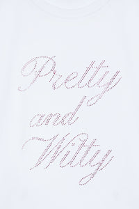 Studded Slogan T-Shirt
