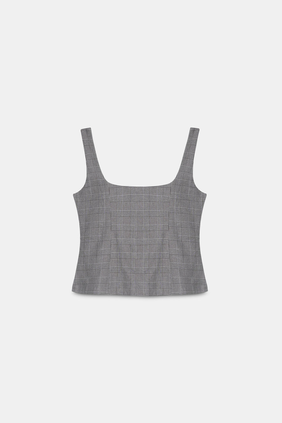 Tailored Plaid Top