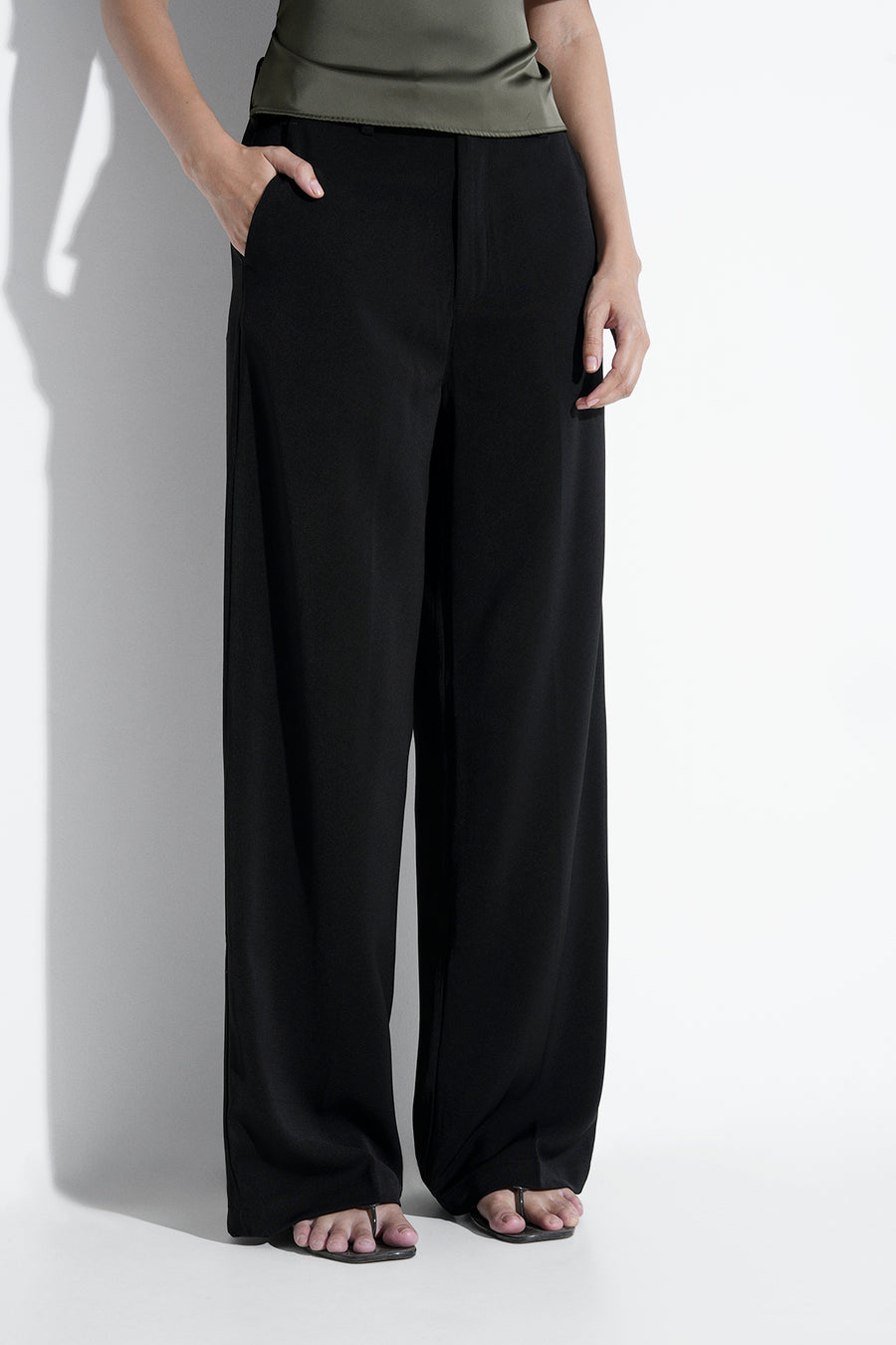 Tailored Straight Fit Trouser- Black
