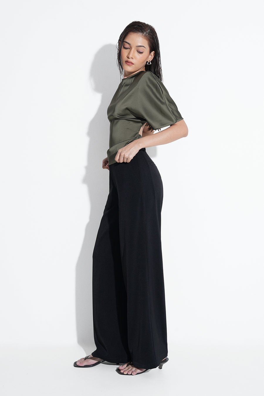 Tailored Straight Fit Trouser- Black