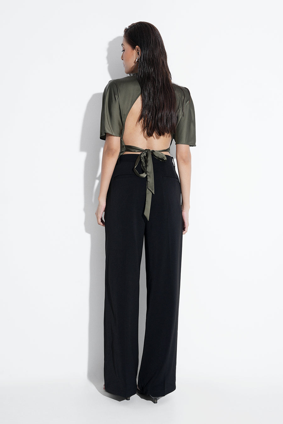 Tailored Straight Fit Trouser- Black