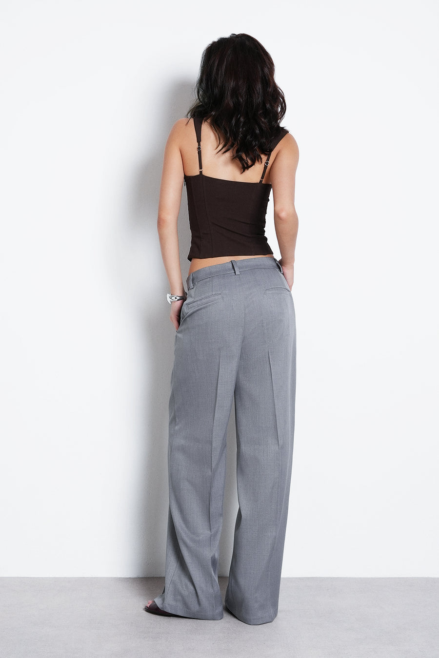 Tailored Straight Fit Trouser- Grey