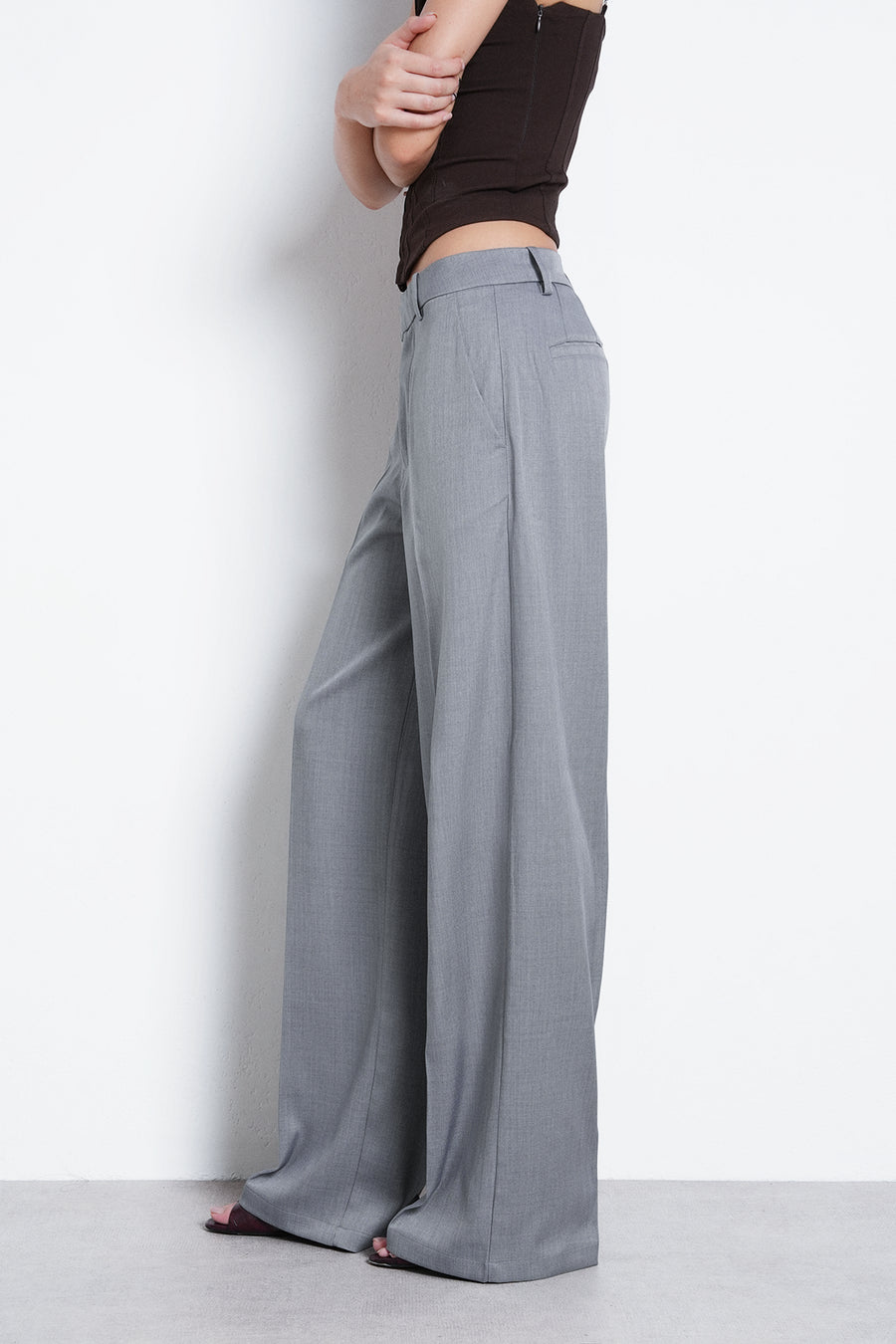 Tailored Straight Fit Trouser- Grey