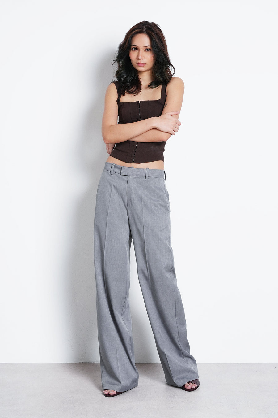 Tailored Straight Fit Trouser- Grey