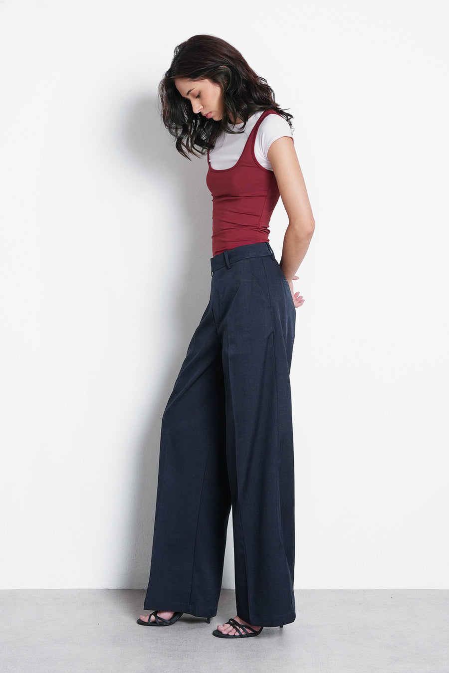 Tailored Straight Fit Trouser- Navy