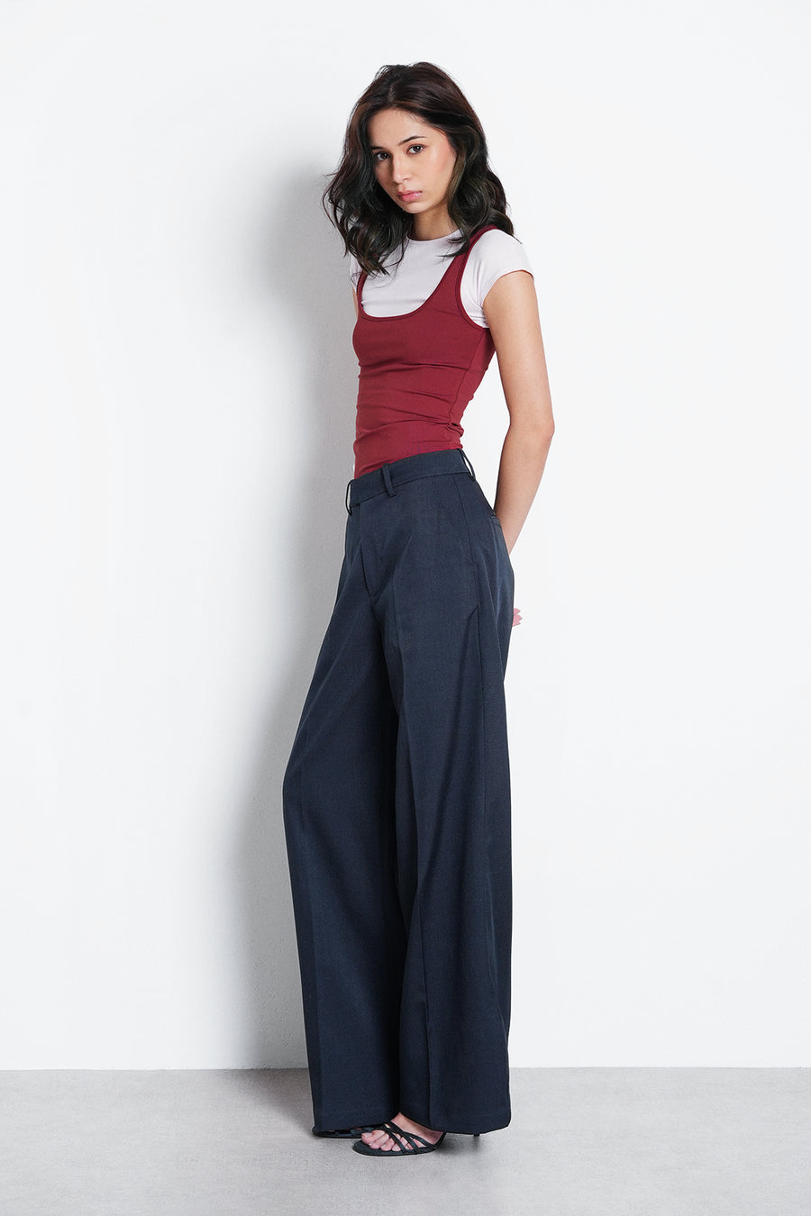 Tailored Straight Fit Trouser- Navy