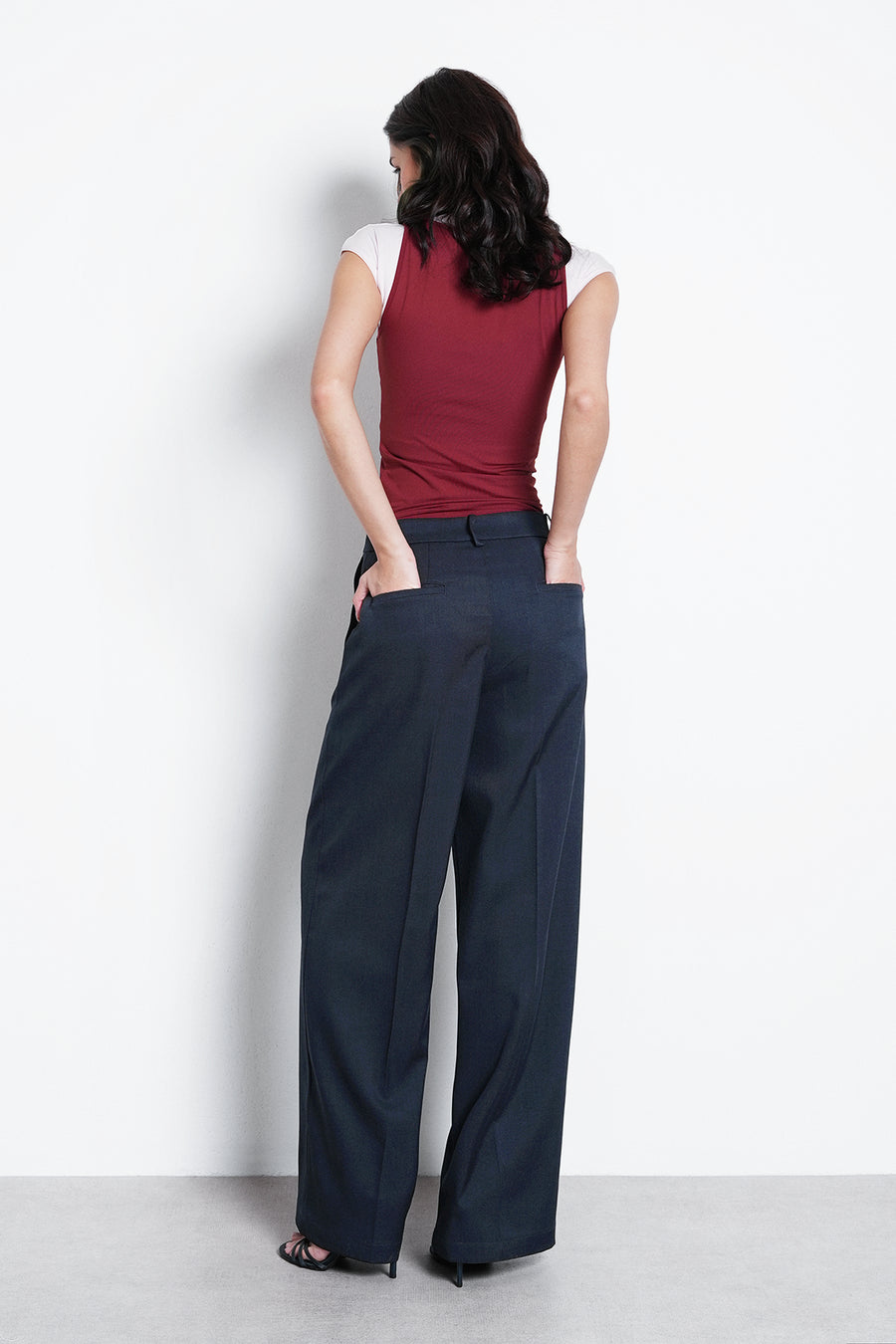 Tailored Straight Fit Trouser- Navy