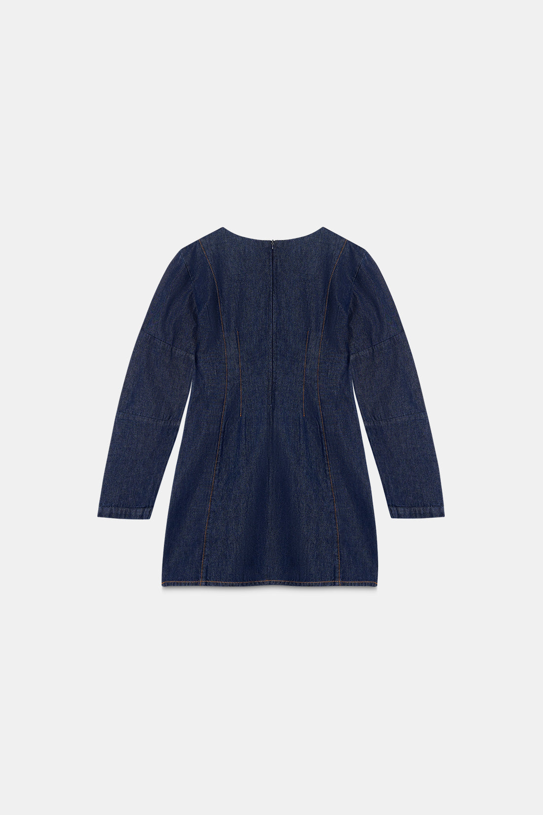 Tailored Long Sleeve Denim Dress