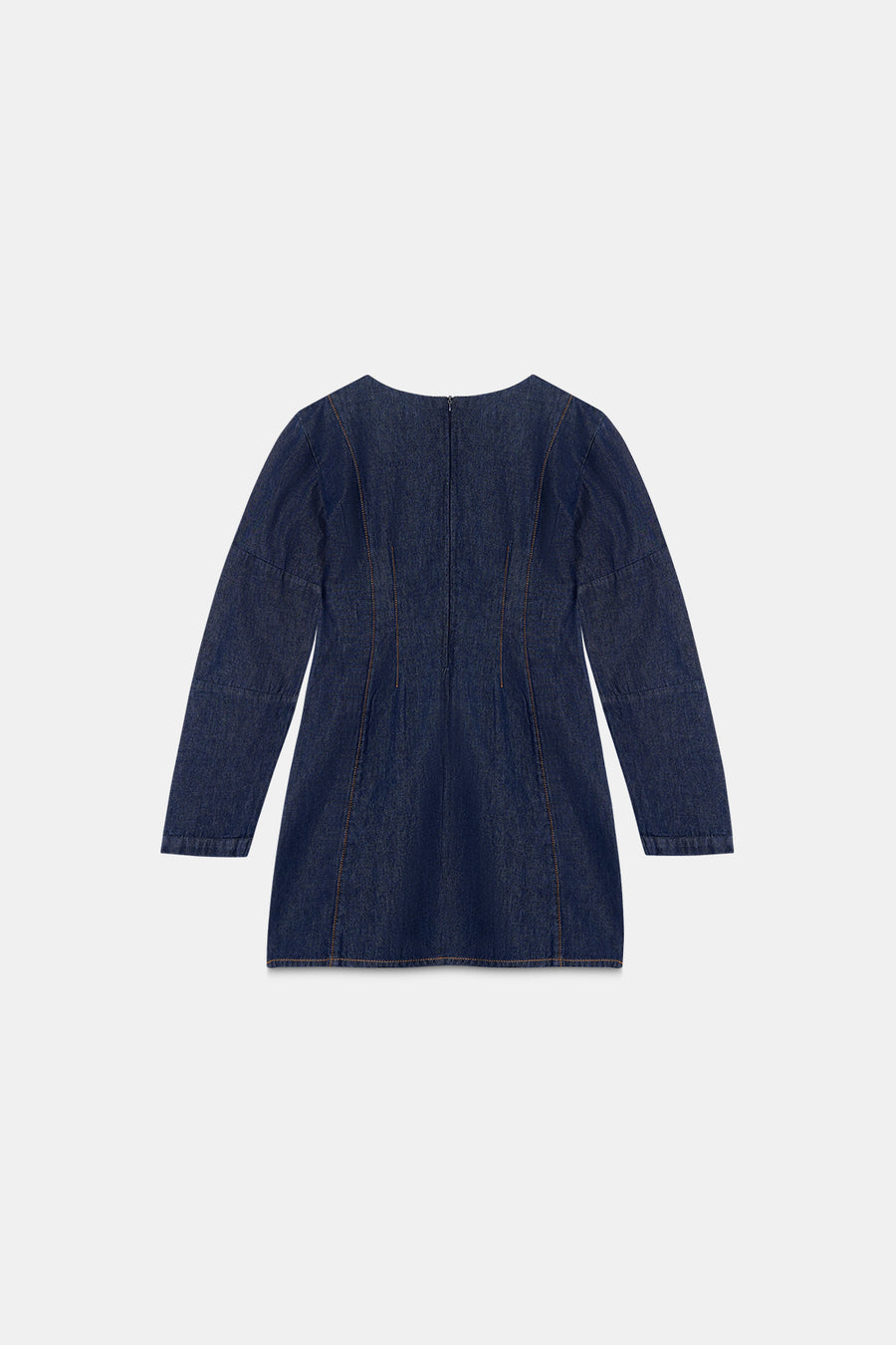 Tailored Long Sleeve Denim Dress