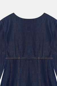 Tailored Long Sleeve Denim Dress