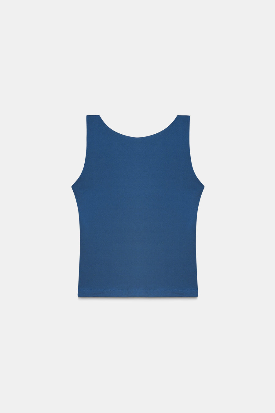 Teal Open-Back Polyamide Top