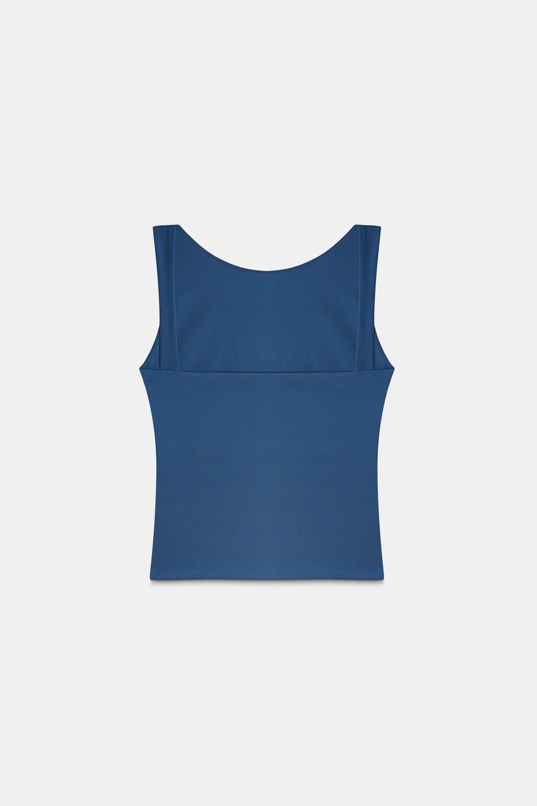 Teal Open-Back Polyamide Top