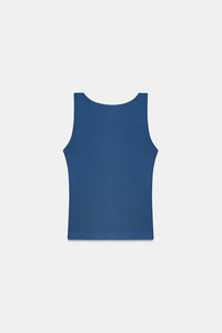 Teal Polyamide Tank Top