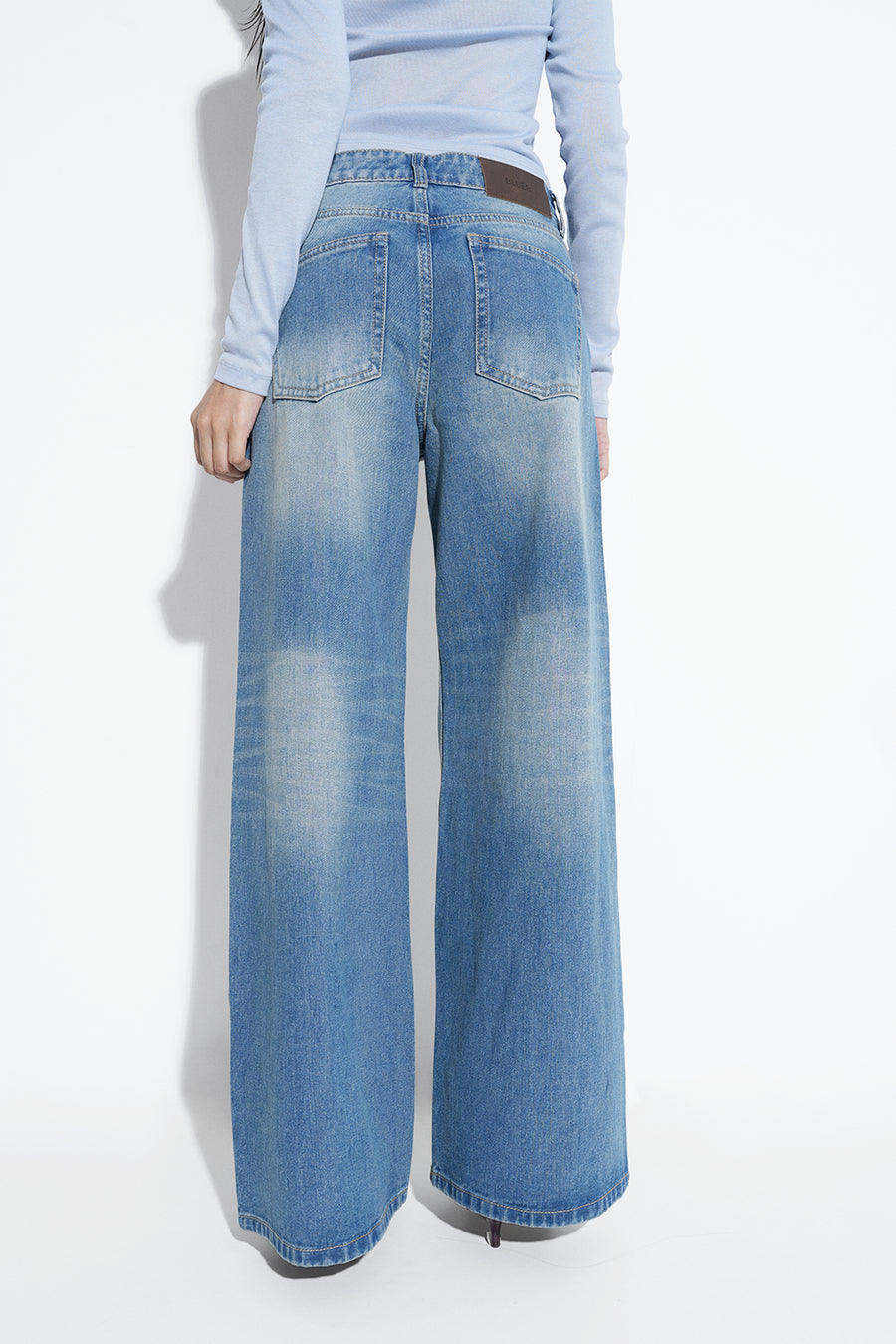 Tinted High-Rise Wide Jeans