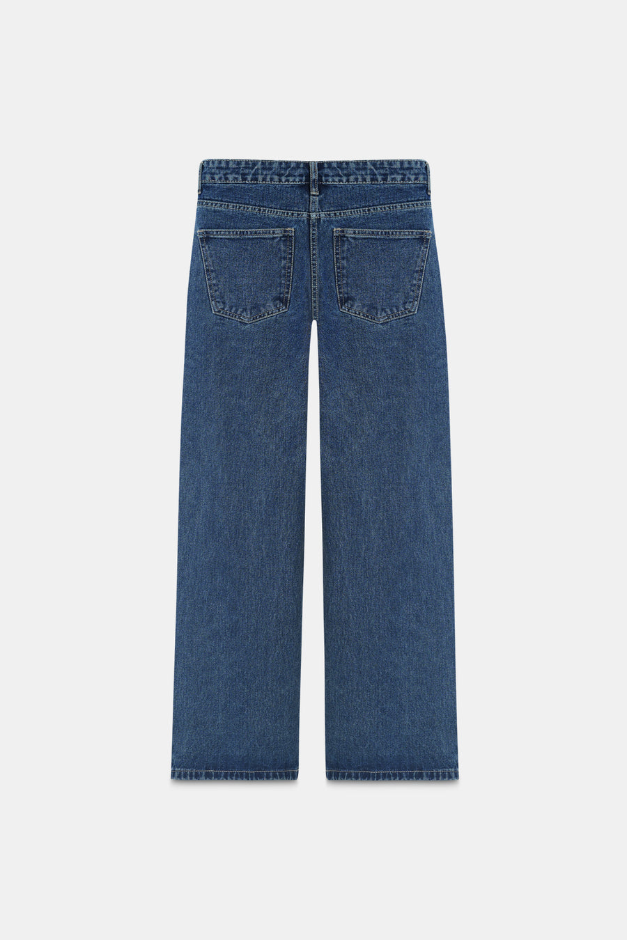 Vintage Wash Straight Fit Jeans