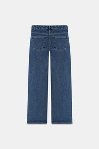 Vintage Wash Straight Fit Jeans