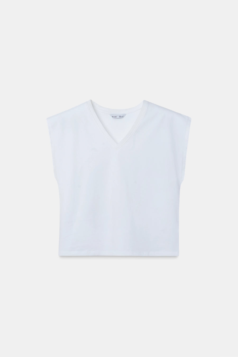 White Basic V-Neck T-Shirt