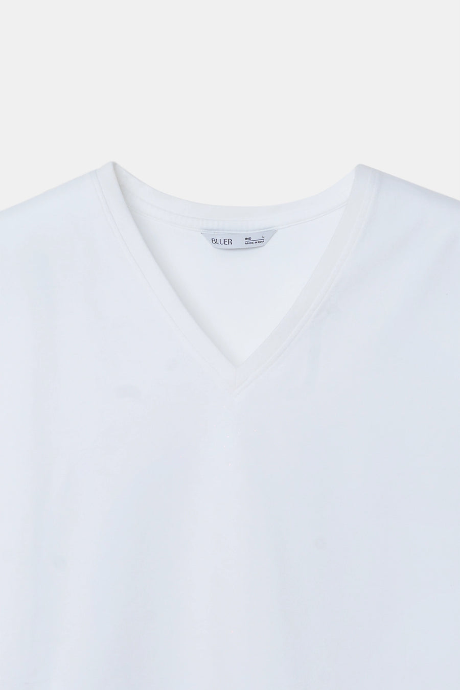 White Basic V-Neck T-Shirt