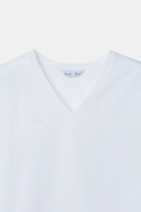 White Basic V-Neck T-Shirt