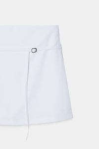 White Belted Skort