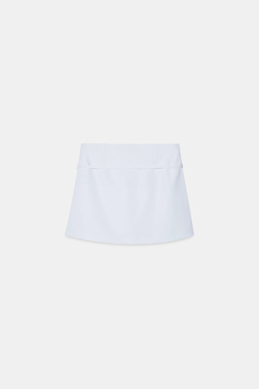 White Belted Skort