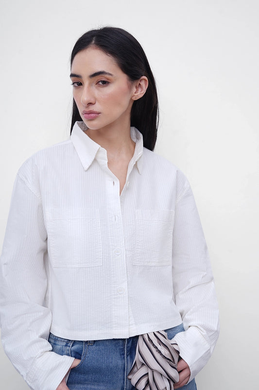 White Corduroy Shirt