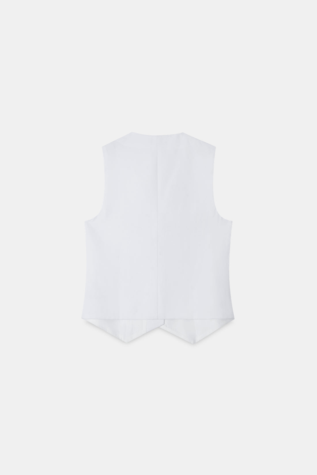 White Asymmetric Tailored Waistcoat