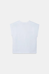 White Basic V-Neck T-Shirt