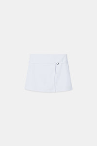White Belted Skort