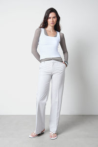 White Polyamide Tank Top