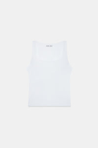 White Polyamide Tank Top