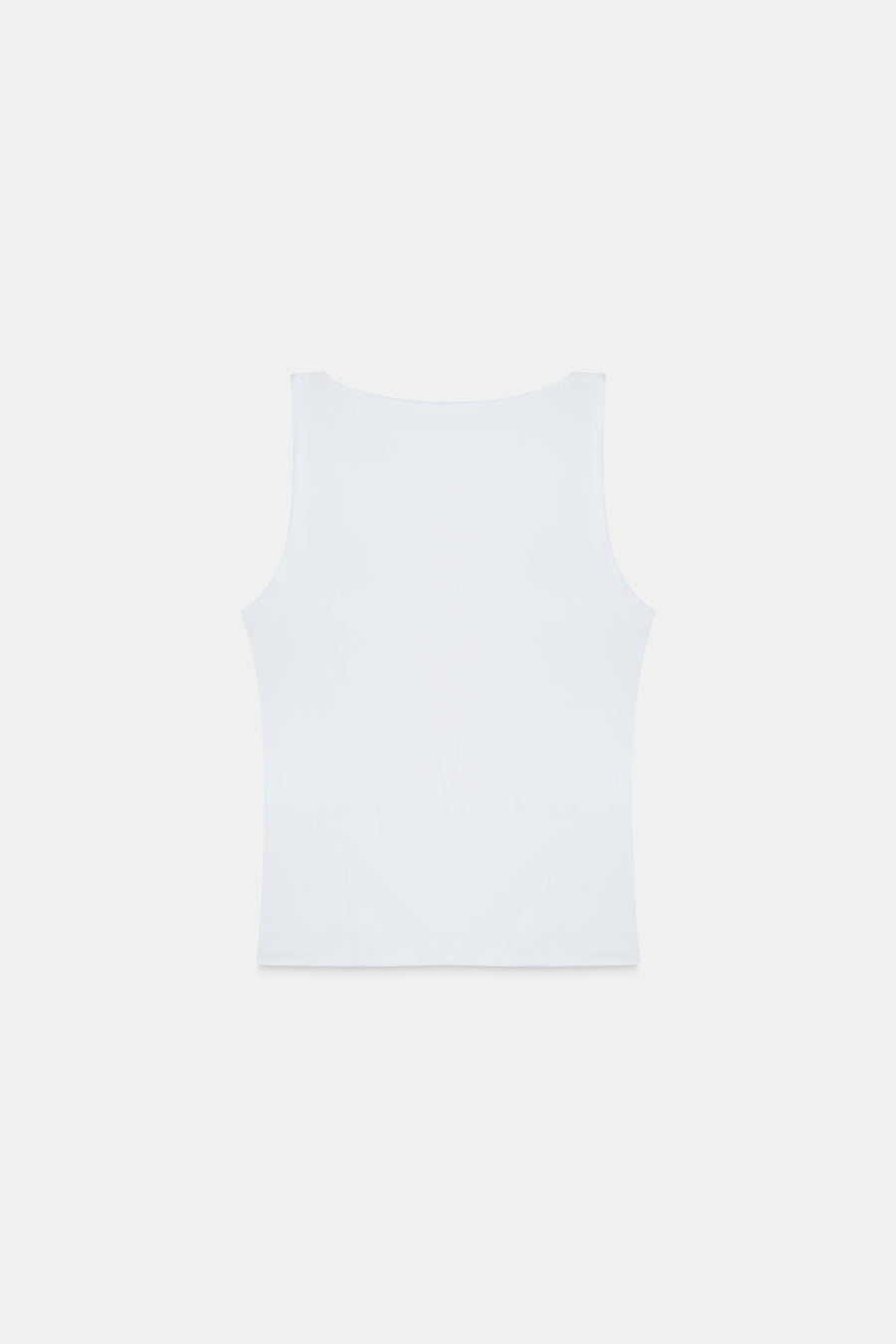White Polyamide Tank Top