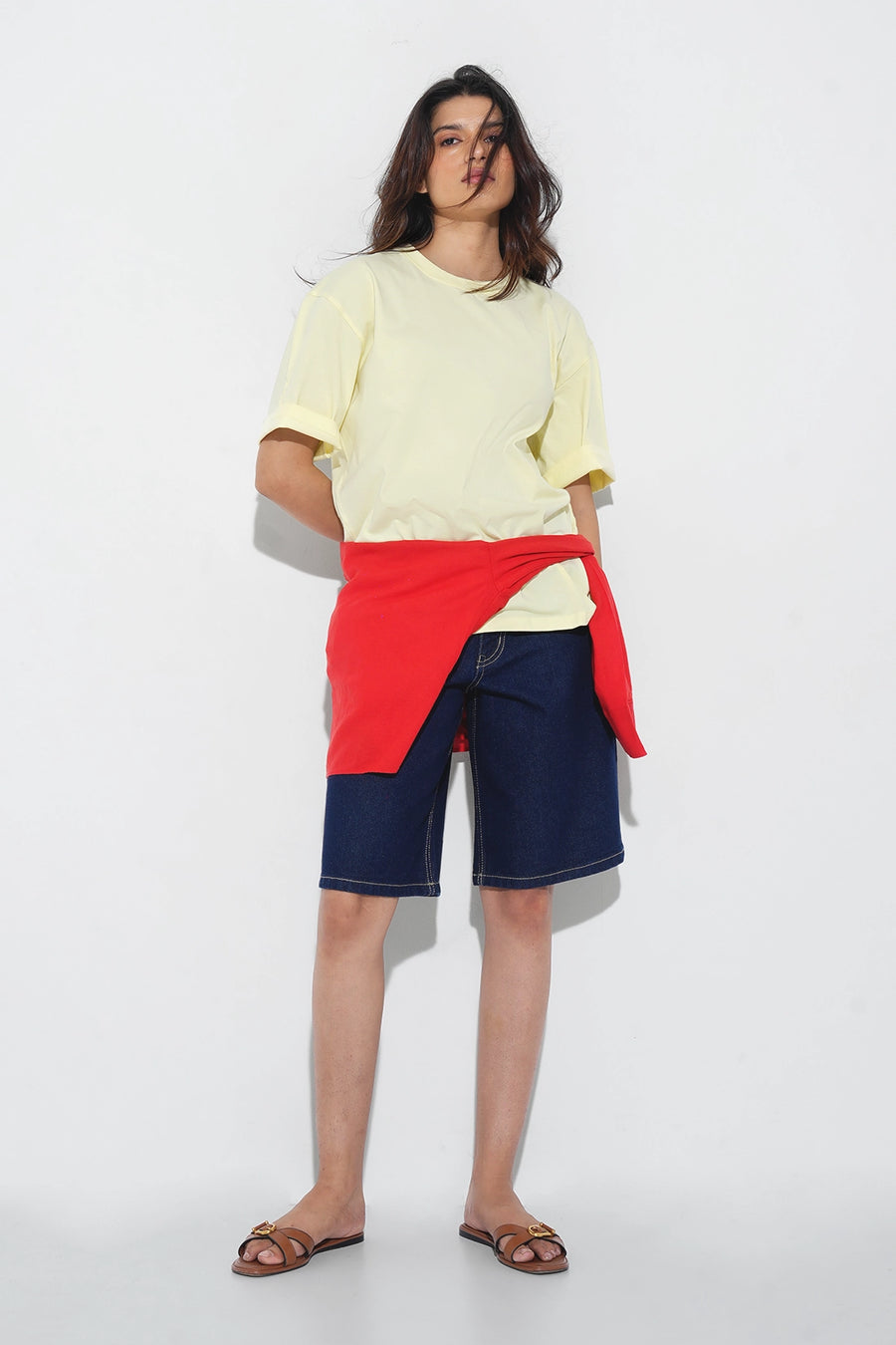 Yellow Graphic Oversized T-Shirt
