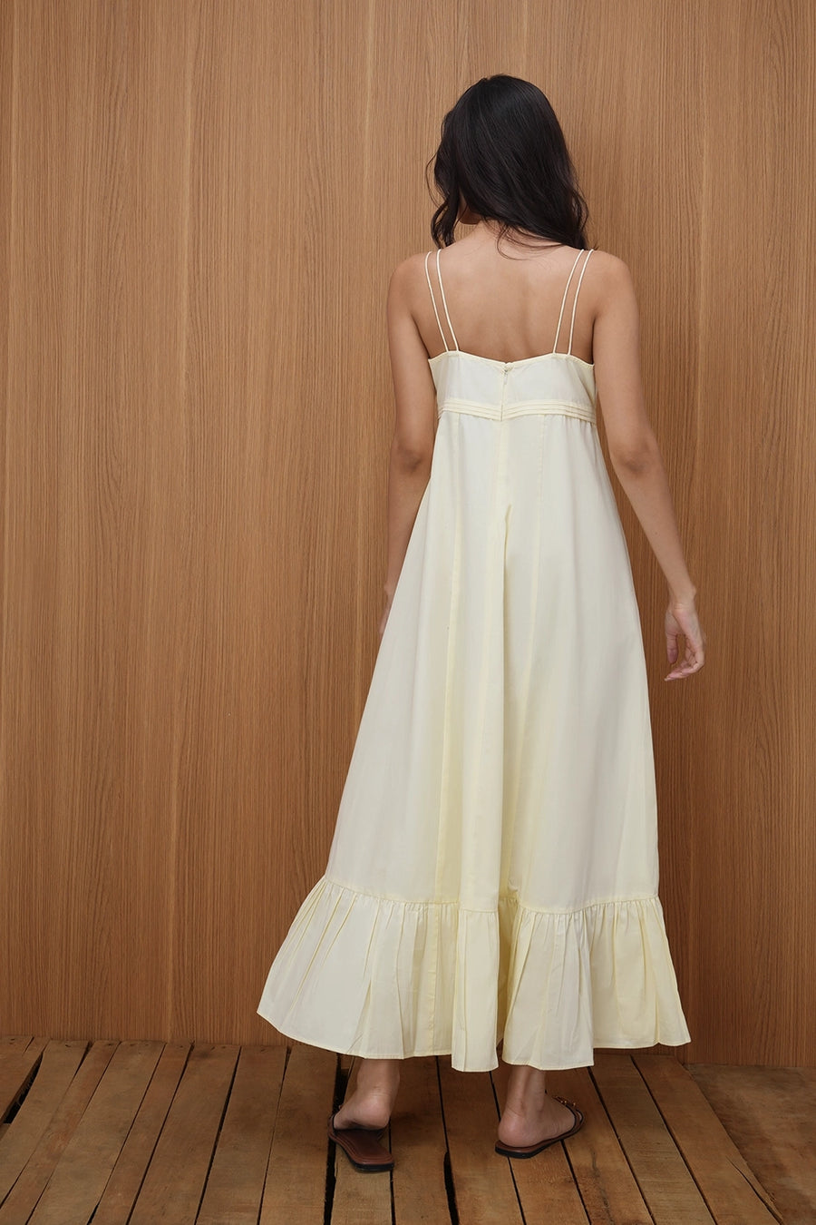 Yellow Panelled Maxi Dress