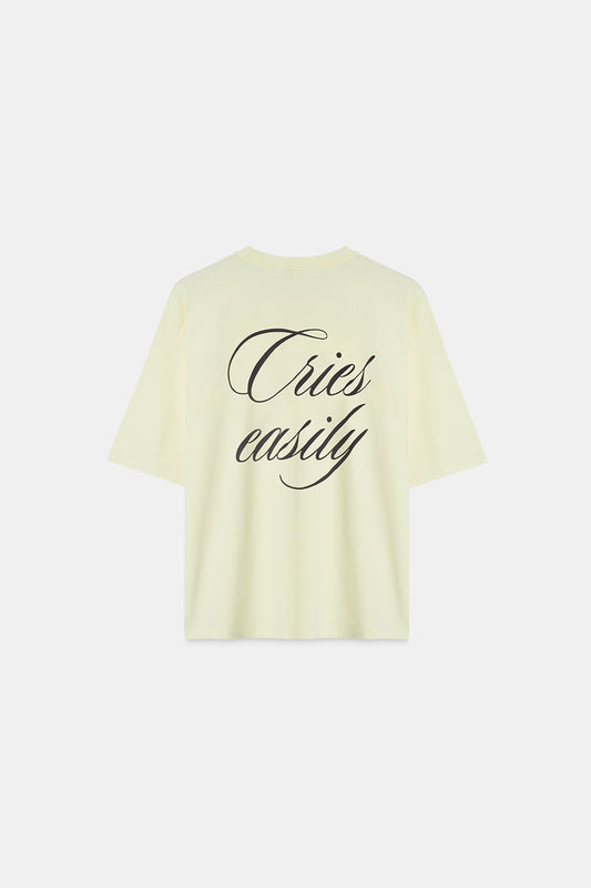 Yellow Graphic Oversized T-Shirt