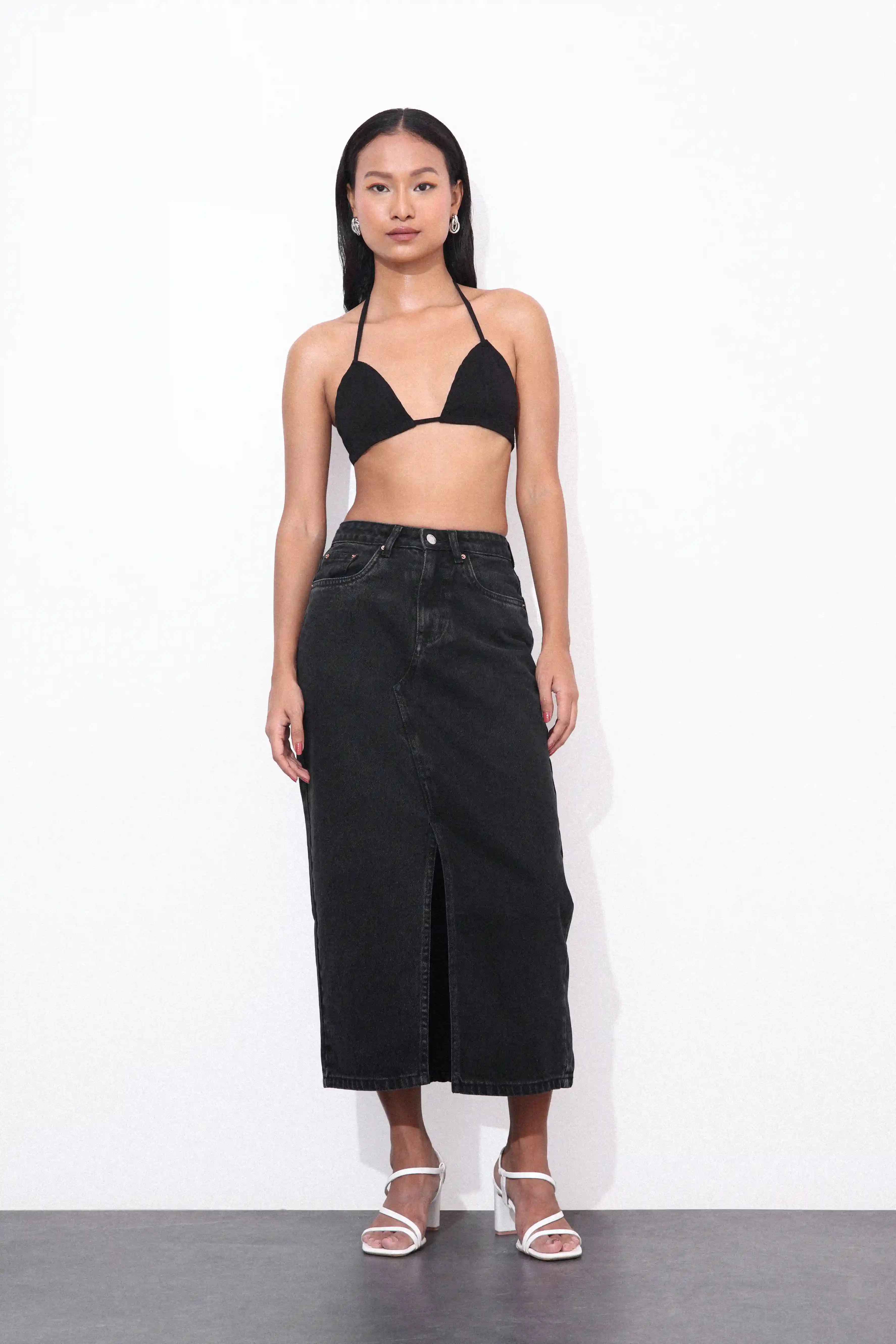 Black Midi Skirt