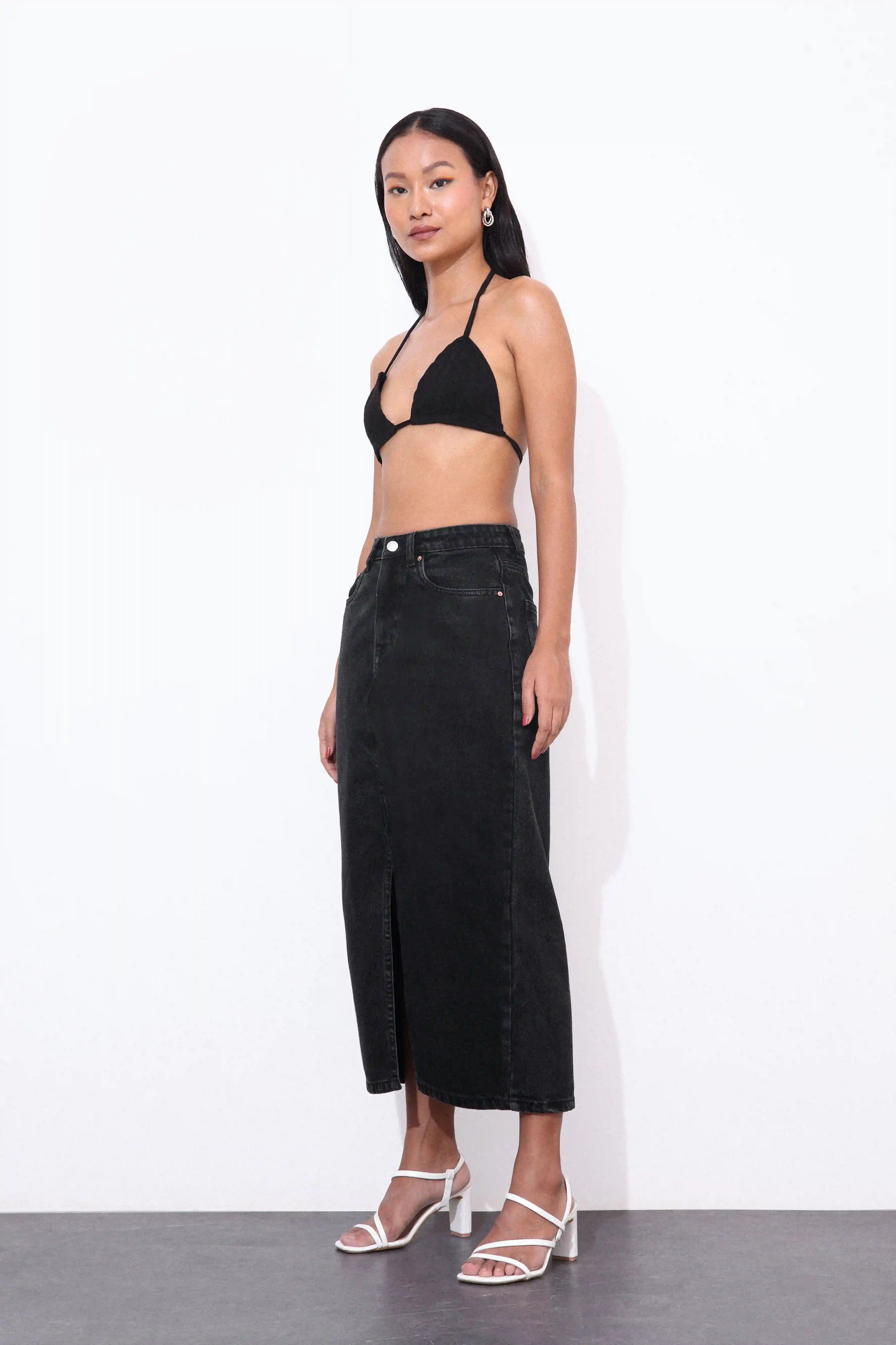 Black Midi Skirt