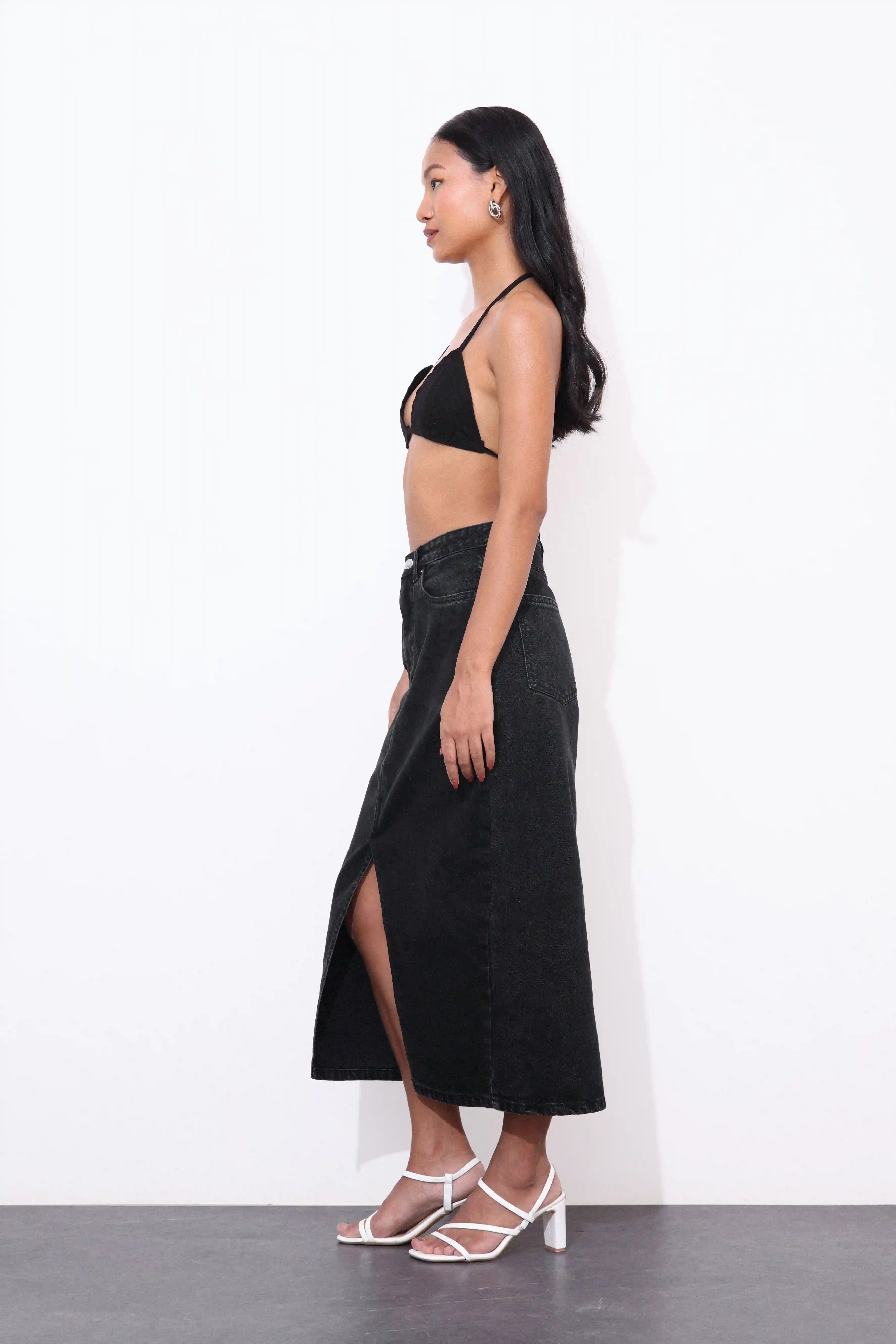 Black Midi Skirt