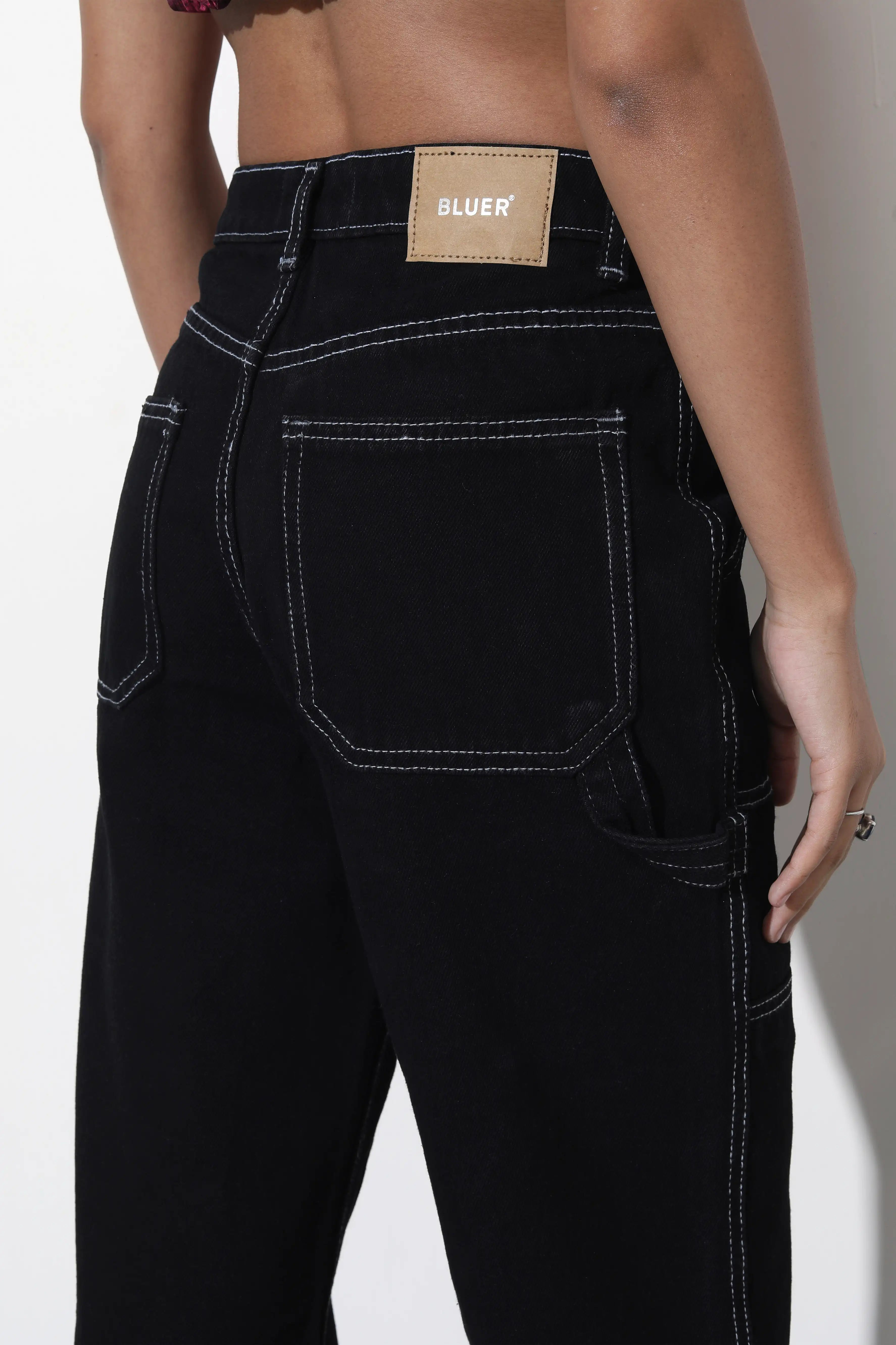 Black Out Stitch Carpenter Jeans