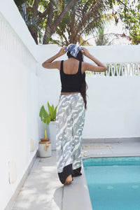 Printed Satin Pants