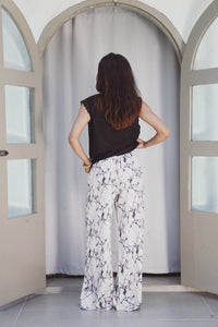 Marble Print High Waist Pants