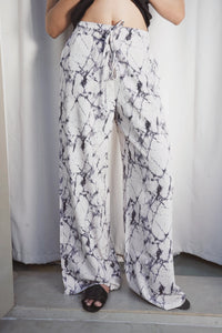 Marble Print High Waist Pants
