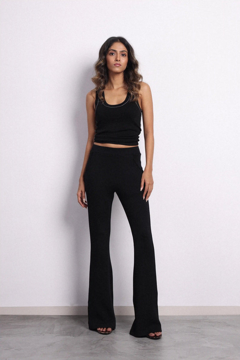 Black Boot Cut Trouser