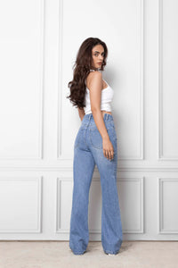 Stone Blue Straight Fit Jeans