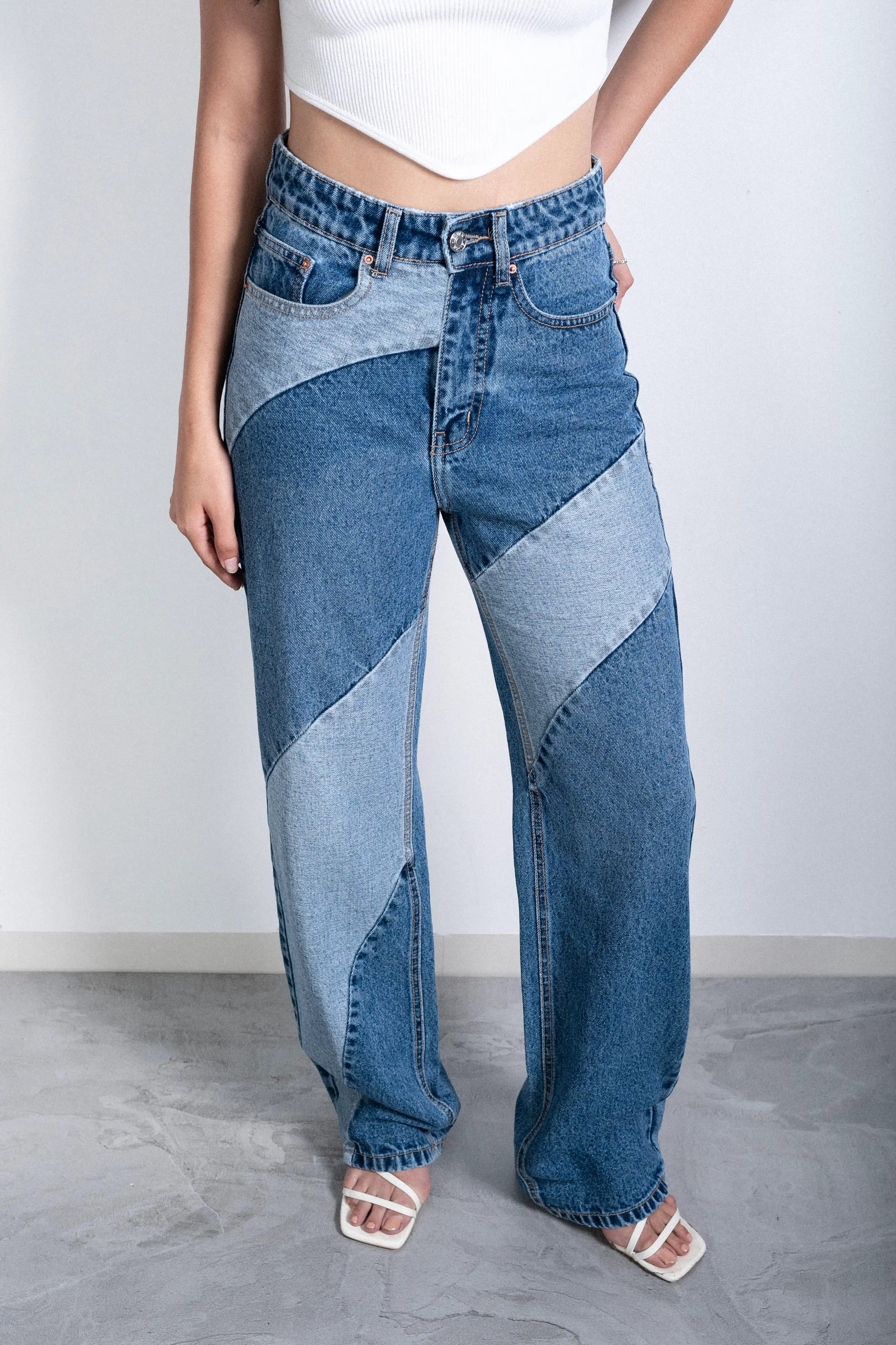 Patchwork II Straight Fit Jeans